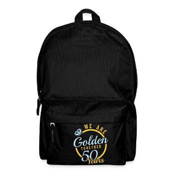 We Are Golden Together 50 Years T-shirt Design - Rucksack - Schwarz - Vorne