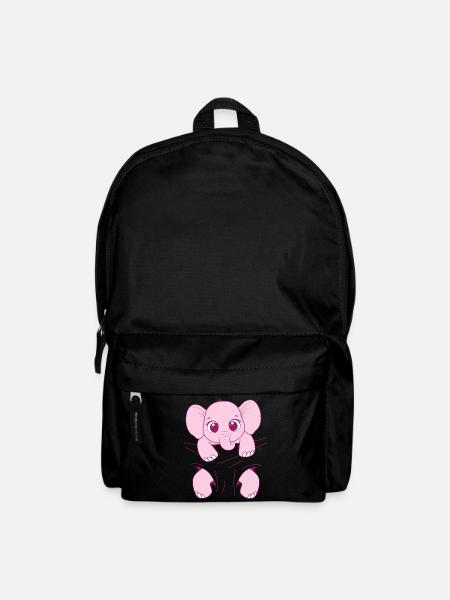 Baby Elefant tragen rosa Elefantenbaby Babyelefant - Rucksack - Schwarz