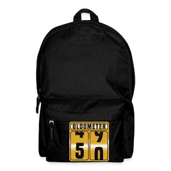 T-shirt d'anniversaire en or "Oldometer 50" pour - Sac à dos - noir - Devant