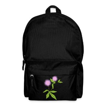 Mimosa plant with its sensitive leaves - Backpack - black - Front