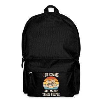 Snake Snake Animal - Backpack - black - Front