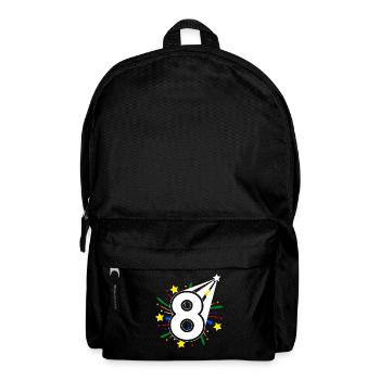 8 years old 8th birthday party number 8 - Backpack - black - Front