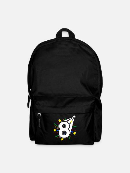 8 Jahre alt 8. Geburtstag Party Nummer 8 - Rucksack - Schwarz