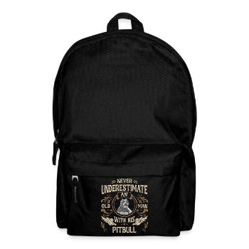 Pitbull Dog - Backpack - black - Front