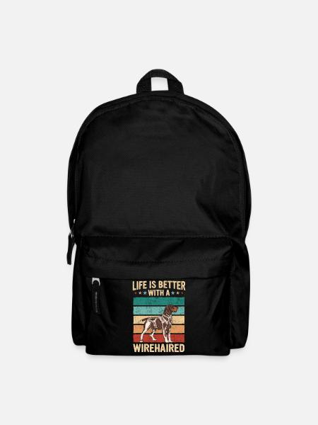 Deutsch Drahthaar Hund - Rucksack - Schwarz
