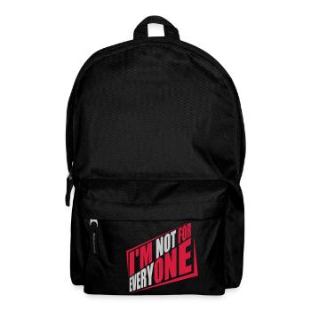 Im not for everyone - Backpack - black - Front