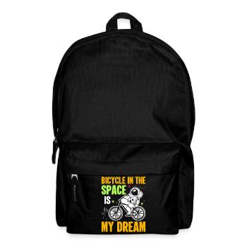Bicycle in space is my dream - Astronauts - Backpack - black - Front