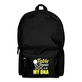 Le tennis de table est dans mon ADN - le ping-pong - Sac à dos - noir - Devant