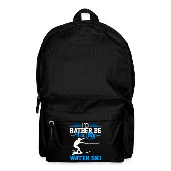 I'd rather be on my waterski - Backpack - black - Front