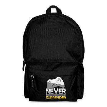 NEVER SURRENDER (Yellow) + Controller - Gaming - Backpack - black - Front