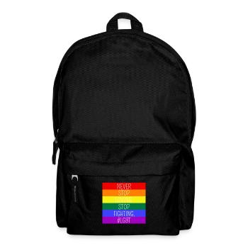 Never Stop Loving Arrêtez de vous battre - LGBT - Sac à dos - noir - Devant