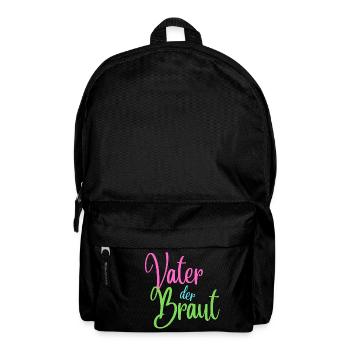 Vater der Braut - Rucksack - Schwarz - Vorne