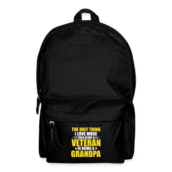 La seule chose que j’aime plus qu’un grand-père vétéran - Sac à dos - noir - Devant
