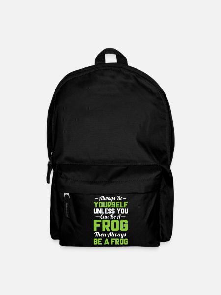 Sei Immer Du Selbst Außer Du Kannst Frosch Sein - Rucksack - Schwarz