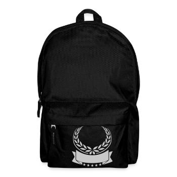 Laurel Wreath Banner Stars Empty - Backpack - black - Front