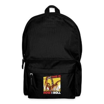 Roller Coaster Roller Coasters Amusement Park - Backpack - black - Front