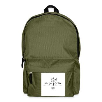 Be You. Be True. - Rucksack - Olivgrün - Vorne