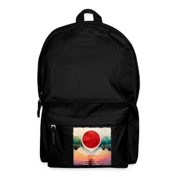 Stiller See in Japan - Rucksack - Schwarz - Vorne