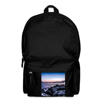 Coucher de soleil au néon - Sac à dos - noir - Devant