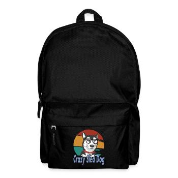 Chiens de traîneau design Crazy Sled Dog - Sac à dos - noir - Devant