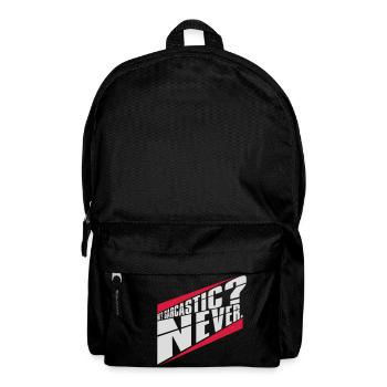 me sarcastic never quote - Backpack - black - Front