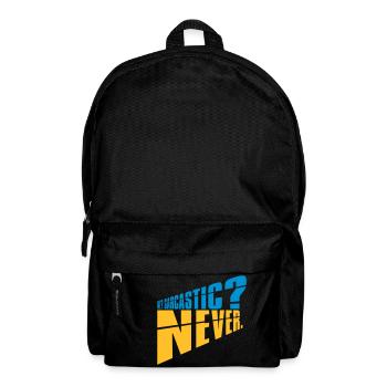 me sarcastic never quote - Backpack - black - Front