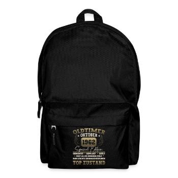 Oldtimer Oktober 1962 60. Geburtstag Geschenk - Rucksack - Schwarz - Vorne