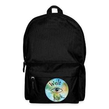 Weltblick Aquarell Design - Rucksack - Schwarz - Vorne