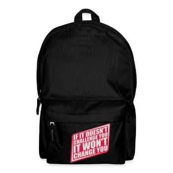 Workout Fitness Motivation Quote - Backpack - black - Front