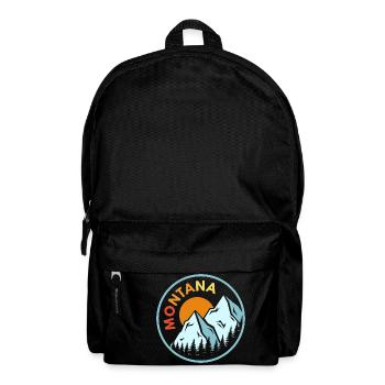Sunset Montana Design für stolze Montaner - Rucksack - Schwarz - Vorne