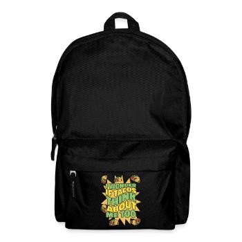 Taco Tacos mexikanisches Essen Mexiko - Rucksack - Schwarz - Vorne