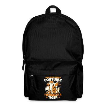 Tiger Tier Zoo Wildtier - Rucksack - Schwarz - Vorne