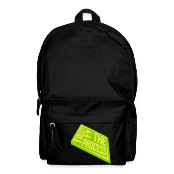 trust the process Zitat - Rucksack - Schwarz - Vorne