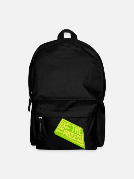 trust the process Quote - Backpack - black