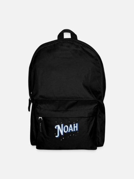Noah Namen personalisiert - Rucksack - Schwarz