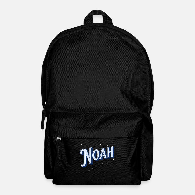Noah Namen personalisiert - Rucksack - Schwarz