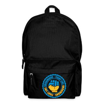 fight like ukrainians quote - Backpack - black - Front