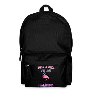 Flamant Rose Animal - Sac à dos - noir - Devant