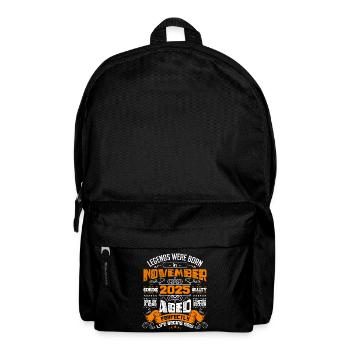 Legenden wurden im November 2025 geboren - Rucksack - Schwarz - Vorne