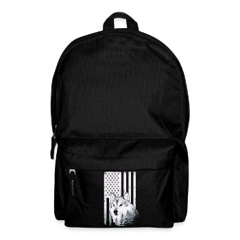Wolf Wölfe Tier Jaulen - Rucksack - Schwarz - Vorne