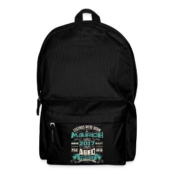 March 2017 | birthday gift - Backpack - black - Front