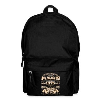 Anniversaire Vintage Né(e) en Mars 1975 - Sac à dos - noir - Devant