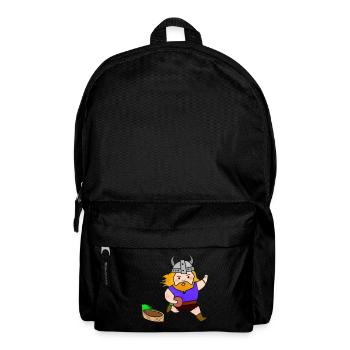 Ein Wikinger spielt Fußball - Rucksack - Schwarz - Vorne