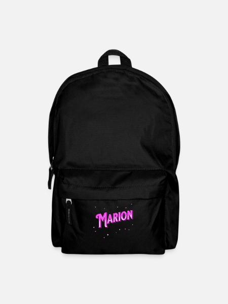 Nom Marion personnalisé - Sac à dos - noir