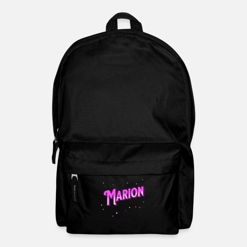 Marion Namen personalisiert - Rucksack - Schwarz