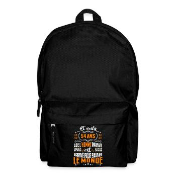54 ans, Homme parfait, cadeau anniversaire 54ans - Sac à dos - noir - Devant
