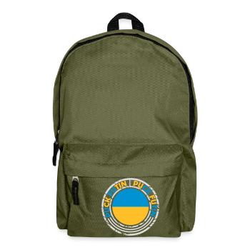 puck futin logo design - Backpack - olive green - Front