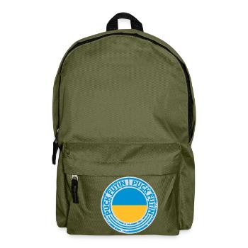 puck futin logo design - Backpack - olive green - Front