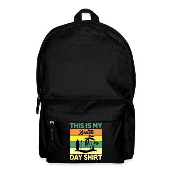 This is my beach shirt - beach holiday - Backpack - black - Front