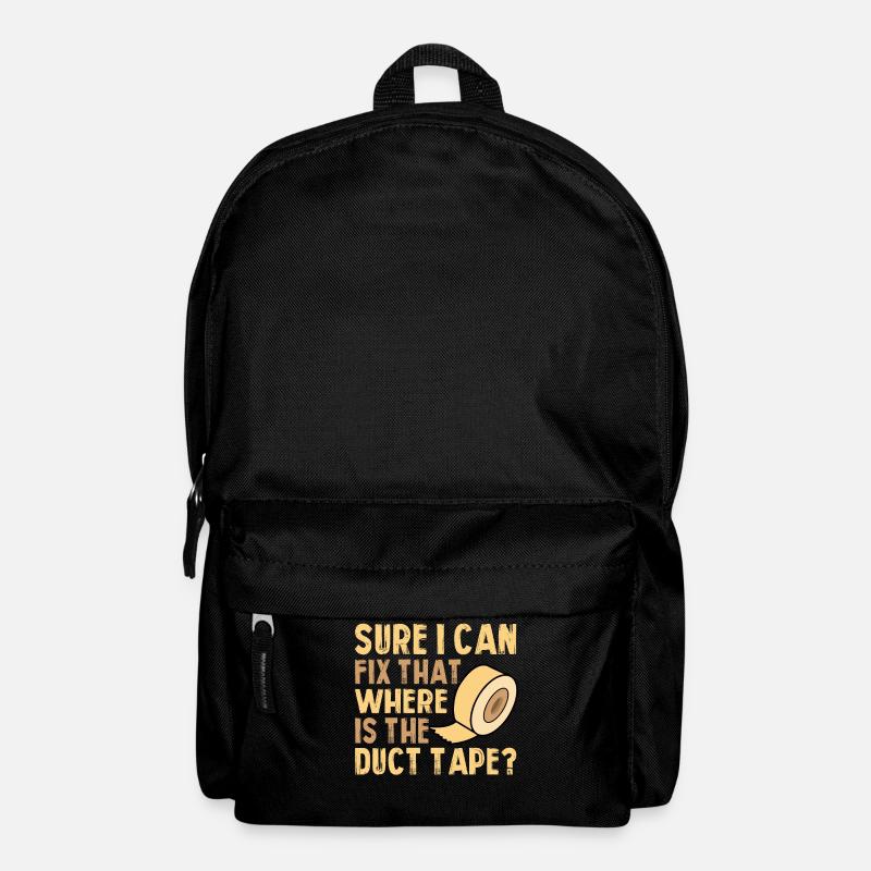 Sicher Kann Ich Das Beheben, Wo Ist Das Klebeband - Rucksack - Schwarz